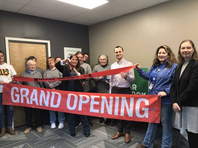 The Brown County Chamber of Commerce held a ribbon cutting grand opening on Jan. 20 to celebrate the grand opening of H & R Blocks new building in Mt. Orab.