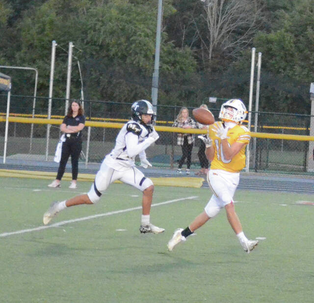Western Brown senior wide receiver Isaiah Smith led the SBAAC in receiving yards during the regular season with 1,928 total. Photo by Wade Linville