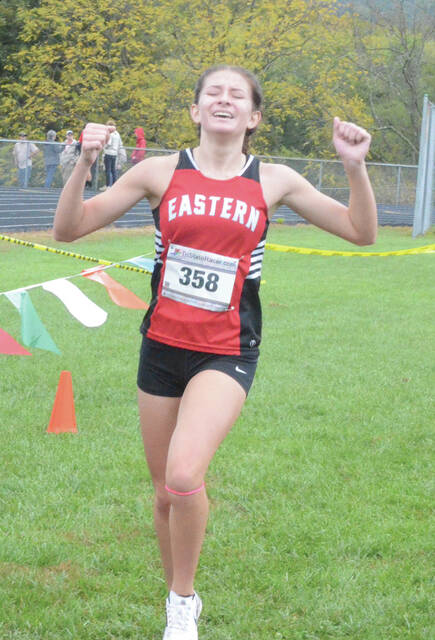 Shular ran a 19:49 at this years Southern Hills Athletic Conference Cross Country Championship Meet in Ripley to finish runner-up in the conference and break the Eastern High School record, earning All-SHAC honors. Photo by Wade Linville