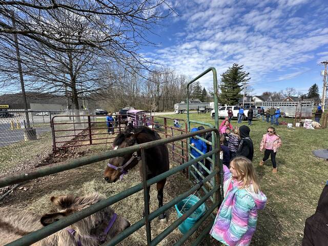 Ripley-Union-Lewis-Huntington Elementary students got the chance to pet a variety of farm animals and learn more about farming during Incredible Kid Day held March 21. Photo by Wade Linville