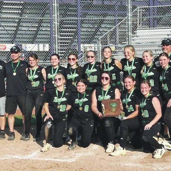 The Fayetteville-Perry Lady Rockets defeated Ansonia in the Southwest District Division IV championship game at Wright State on May 18, staking claim to a district title. Photo provided