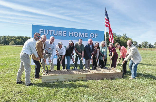 A ground breaking ceremony was held for the new Adams County Regional Medical Center facility in Mt. Orab on Oct. 10. Photo by Wade Linville