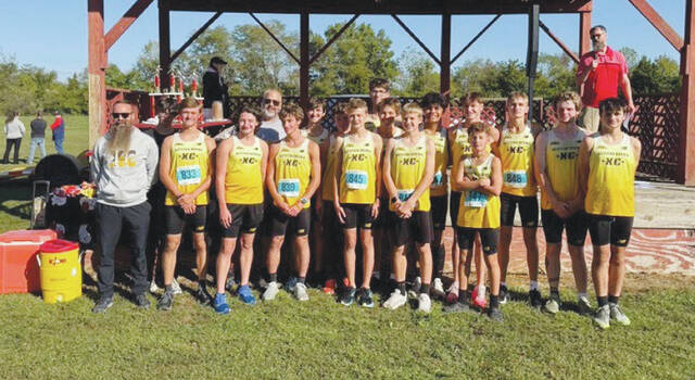 The Western Brown Broncos are the 2025 Southern Buckeye Athletic/Academic Conference American Division cross country champions. Photo provided