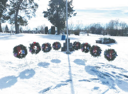 For the first time ever, Decatur Cemetery hosted a Wreaths Across America Day ceremony on Dec. 13. Photo provided