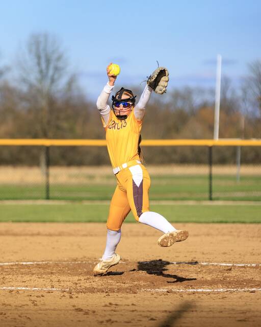 Western Browns Charlee Helton totaled 149 strikeouts in just over 106 innings in the pitchers circle this season as of May 5. Photo by Titus Green